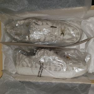 Michael Kors Leather Monogram Sneakers